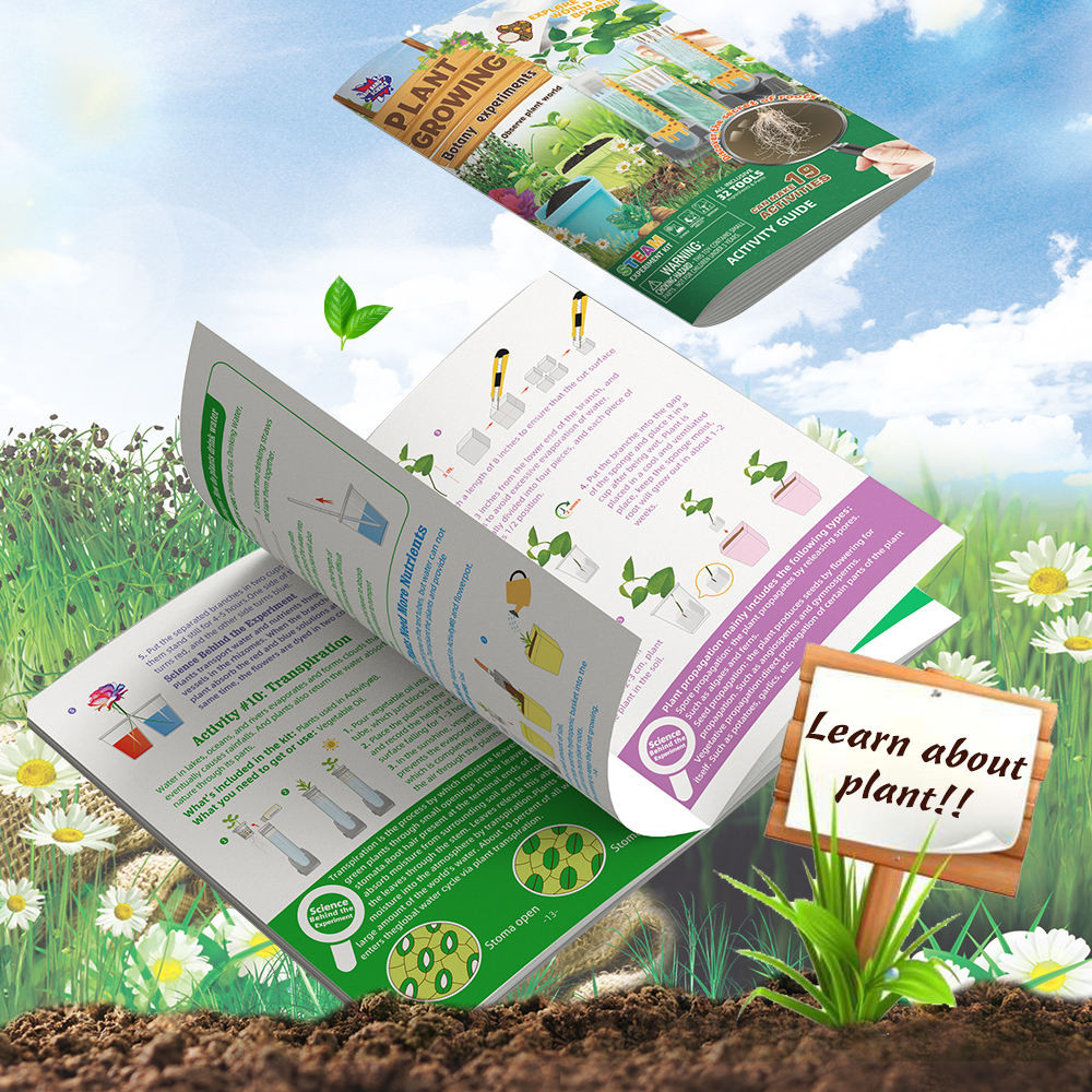 Children STEM Educational Gardening Kit Plant Growing Science Kit for Children to Learn Farming